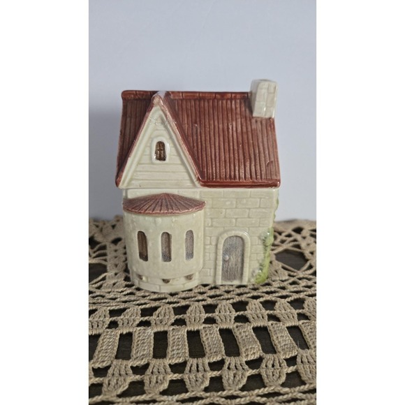 Otagiri Other - Otagiri 1980 Hand Painted Ceramic Cottage House Figurine Japan Decor Sugar Tea